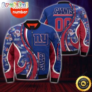 New York Giants NFL Style Bomber Jacket For Fans