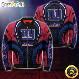 New York Giants NFL Style Bomber Jacket For Fans