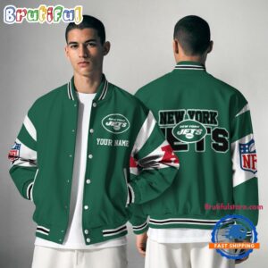 New York Jets NFL Style Baseball Jacket For Fans