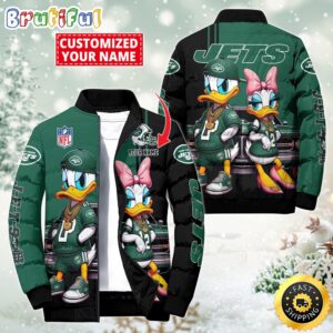 New York Jets NFL Style Puffer Jacket For Fans