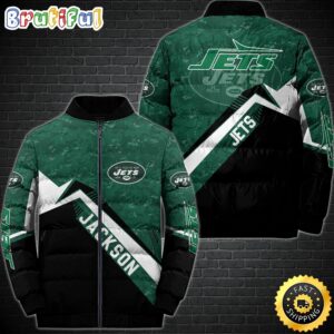New York Jets NFL Style Puffer Jacket For Fans