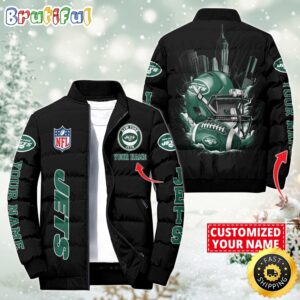 New York Jets NFL Style Puffer Jacket For Fans