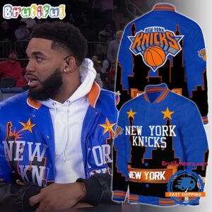 New York Knicks NBA Style Baseball Jacket For Fans