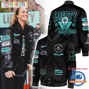 New York Liberty WNBA Style Baseball Jacket For Fans