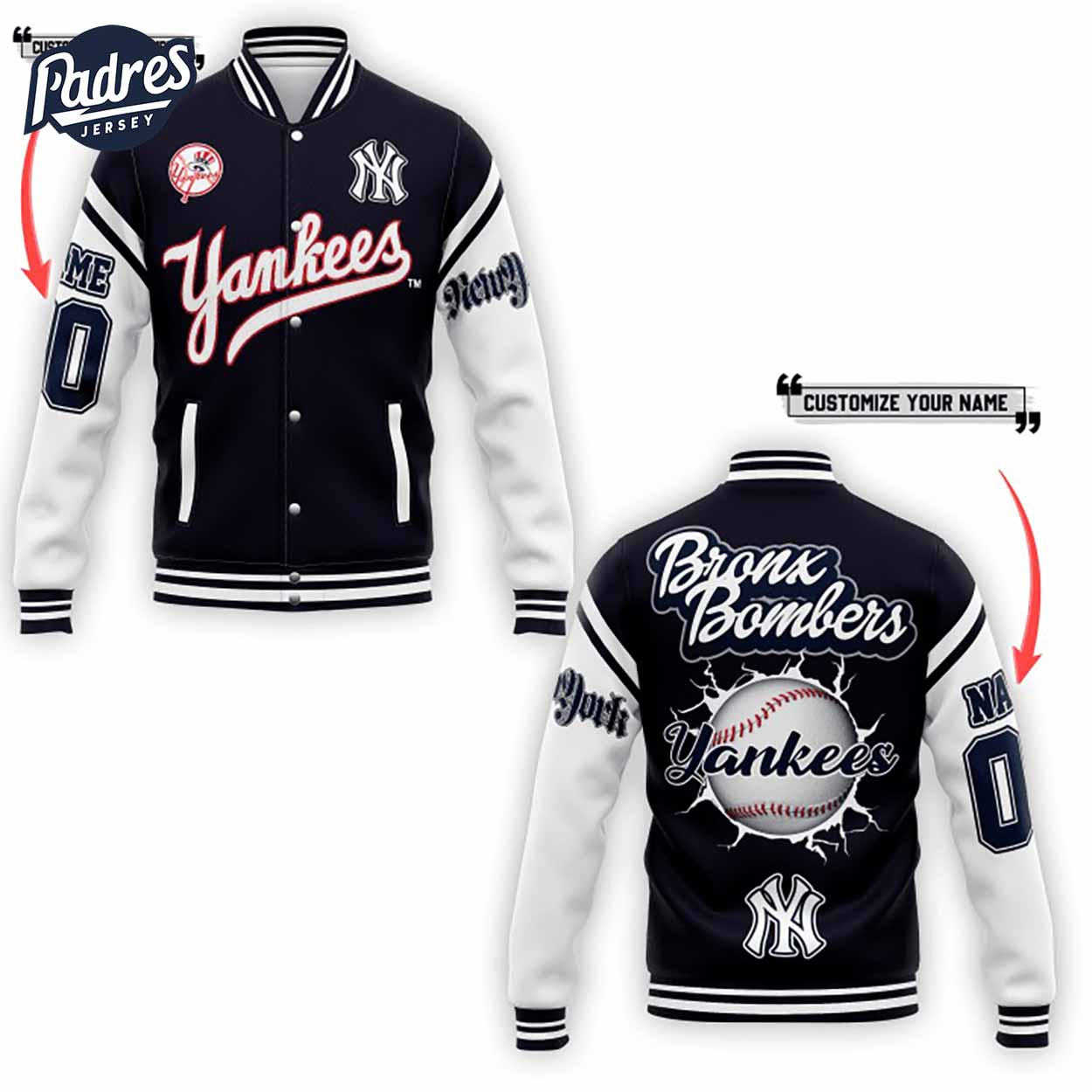 New York Yankees MLB Style Baseball Jacket For Fans