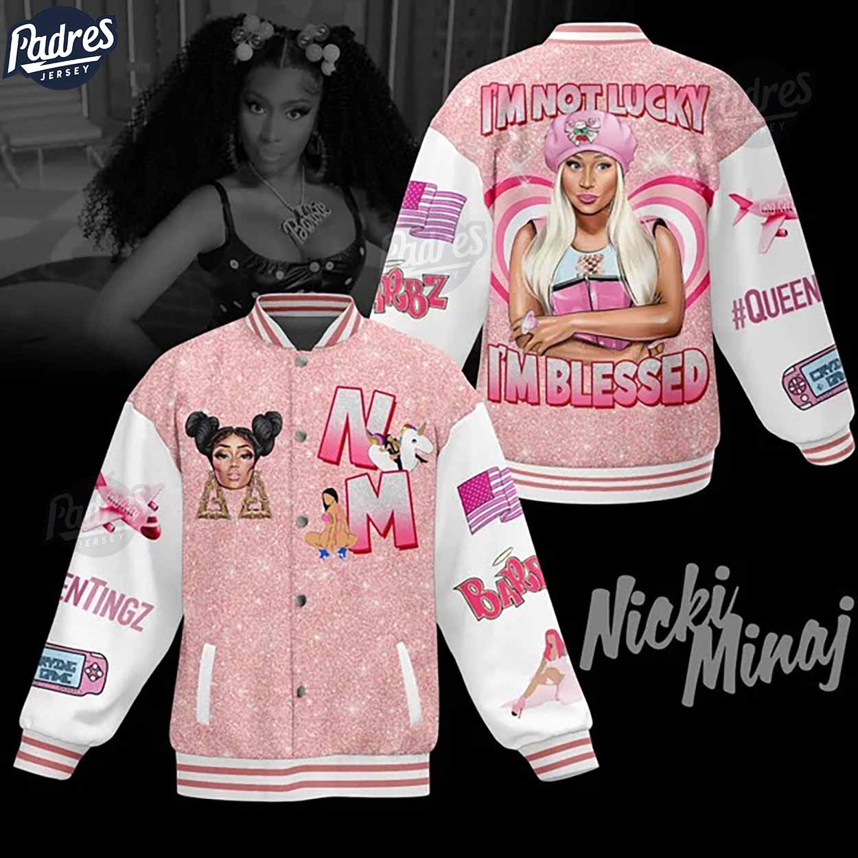 Nicki Minaj Music Style Baseball Jacket For Fans