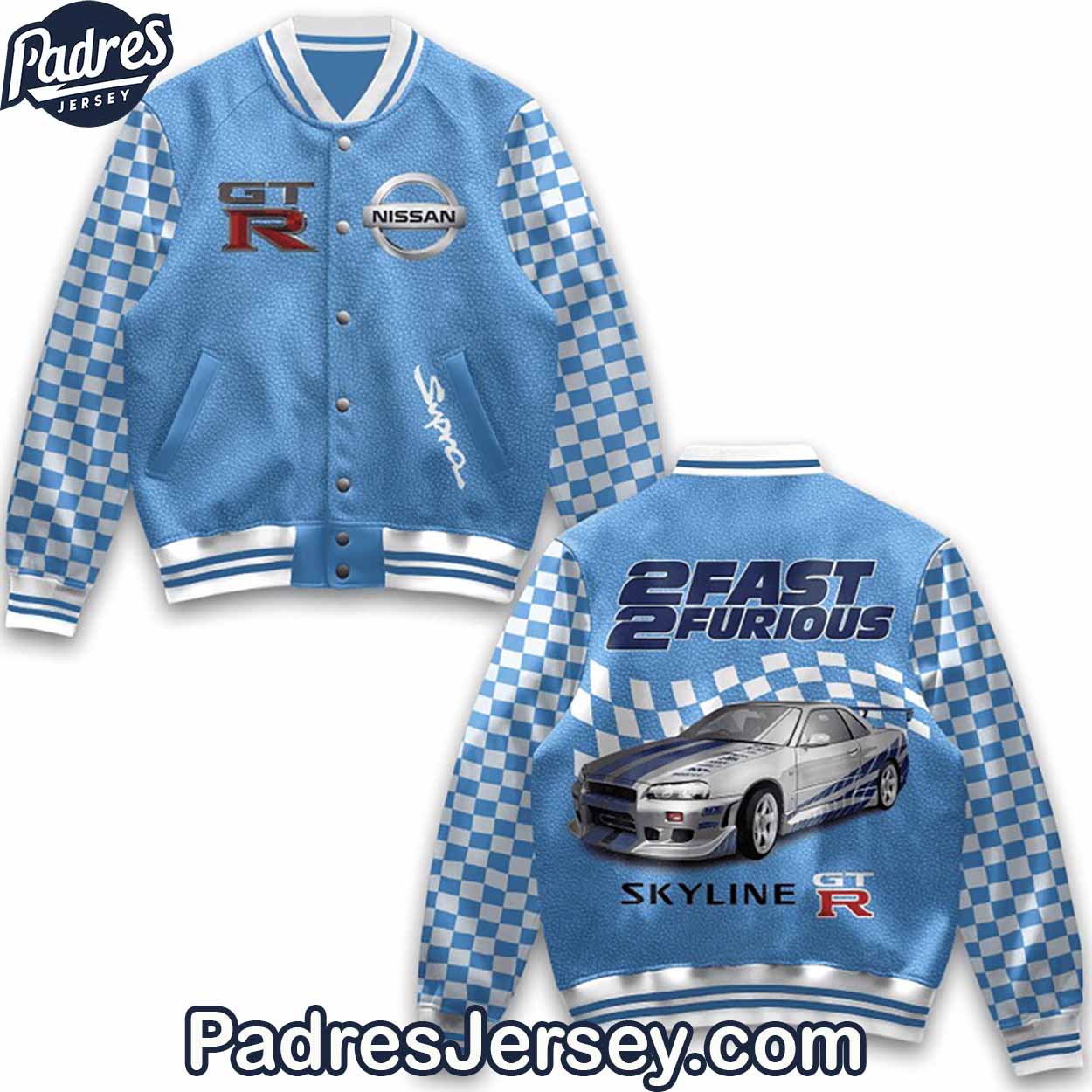 Nissan Skyline GT-R Car Style Baseball Jacket For Fans