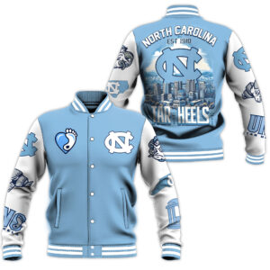 North Carolina Tar Heels NCAA Style Baseball Jacket For Fans
