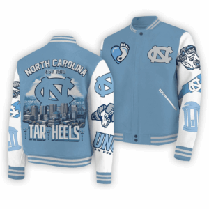 North Carolina Tar Heels NCAA Style Baseball Jacket For Fans