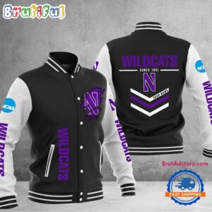 Northwestern Wildcats NCAA Style Baseball Jacket For Fans