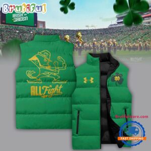 Notre Dame Fighting Irish NCAA Style Sleeveless Puffer Jacket For Fans