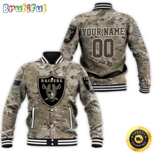 Oakland Raiders NFL Style Baseball Jacket For Fans