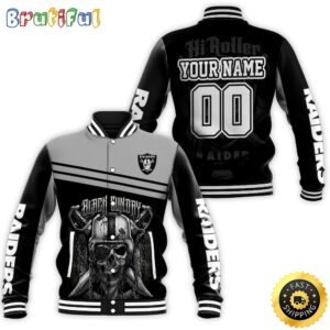 Oakland Raiders NFL Style Baseball Jacket For Fans