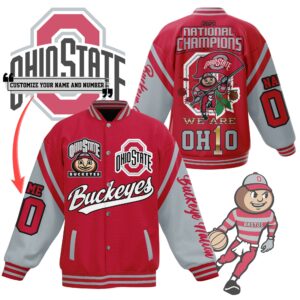 Ohio State Buckeyes NCAA Style Baseball Jacket For Fans