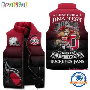 Ohio State Buckeyes NCAA Style Sleeveless Puffer Jacket For Fans