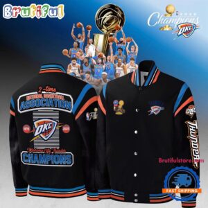 Oklahoma City Thunder NBA Style Baseball Jacket For Fans