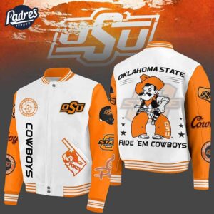 Oklahoma State Cowboys NCAA Style Baseball Jacket For Fans