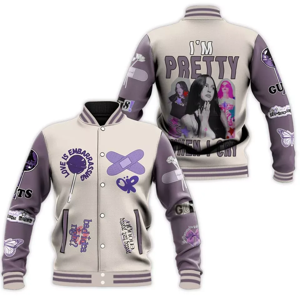Olivia Rodrigo Music Style Baseball Jacket For Fans