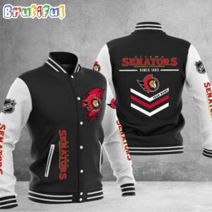 Ottawa Senators NHL Style Baseball Jacket For Fans