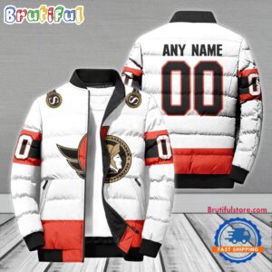 Ottawa Senators NHL Style Puffer Jacket For Fans