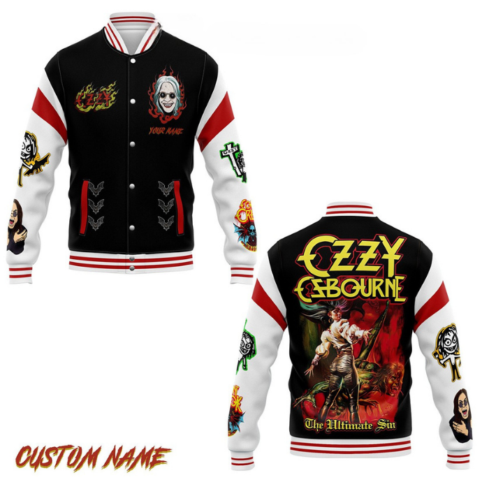 Ozzy Osbourne Music Style Baseball Jacket For Fans