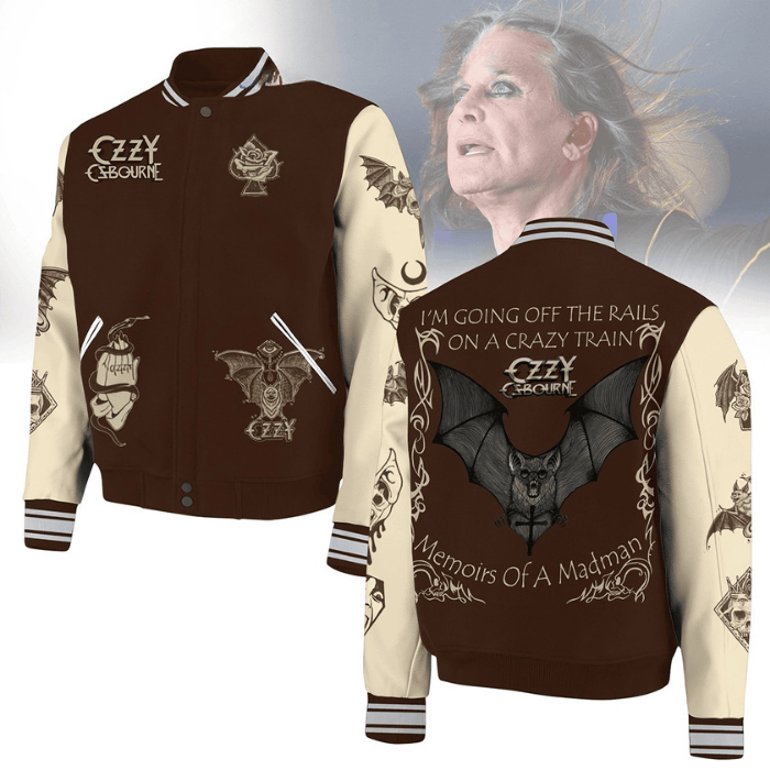 Ozzy Osbourne Music Style Baseball Jacket For Fans