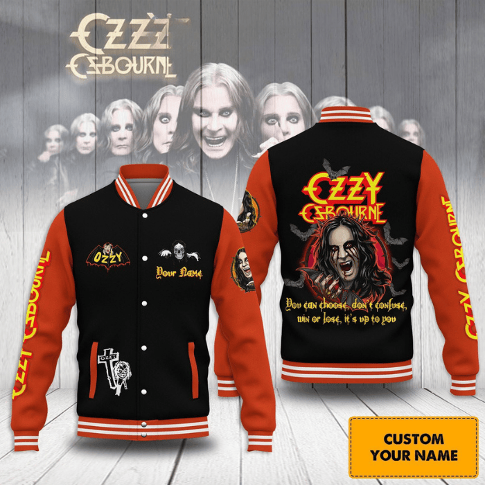 Ozzy Osbourne Music Style Baseball Jacket For Fans