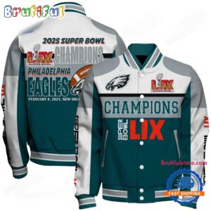 Philadelphia Eagles NFL Style Baseball Jacket For Fans