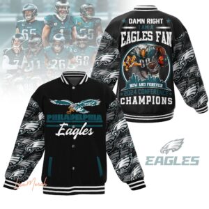 Philadelphia Eagles NFL Style Baseball Jacket For Fans