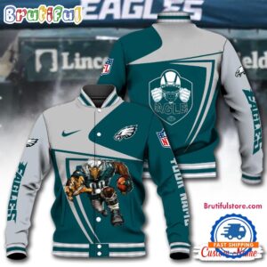 Philadelphia Eagles NFL Style Baseball Jacket For Fans