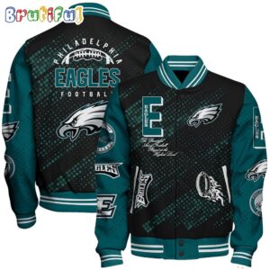 Philadelphia Eagles NFL Style Baseball Jacket For Fans