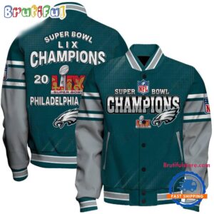 Philadelphia Eagles NFL Style Baseball Jacket For Fans