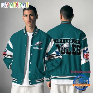 Philadelphia Eagles NFL Style Baseball Jacket For Fans