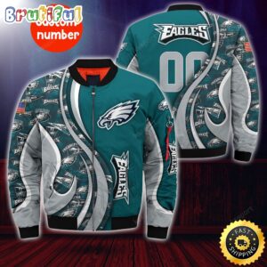 Philadelphia Eagles NFL Style Bomber Jacket For Fans