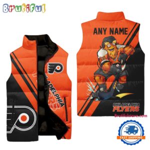 Philadelphia Flyers NHL Style Sleeveless Puffer Jacket For Fans