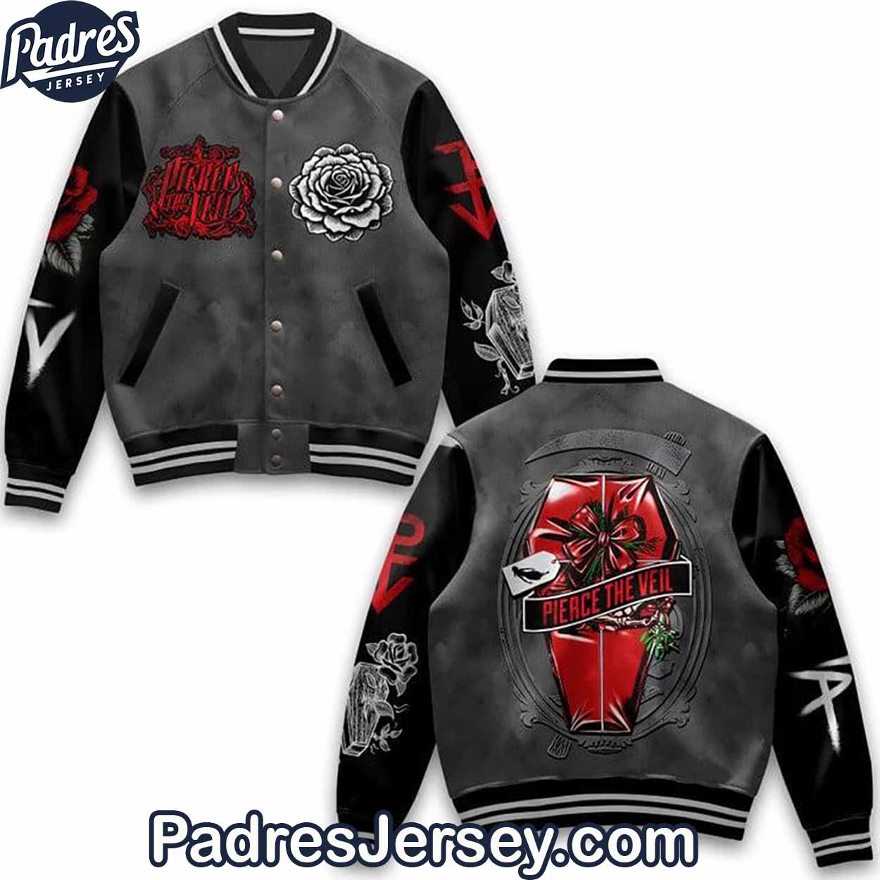 Pierce The Veil Music Style Baseball Jacket For Fans