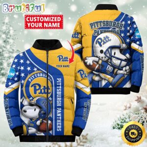 Pittsburgh Panthers NCAA Style Puffer Jacket For Fans