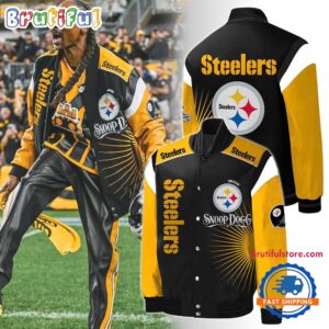 Pittsburgh Steelers NFL Style Baseball Jacket For Fans