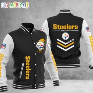 Pittsburgh Steelers NFL Style Baseball Jacket For Fans