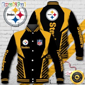 Pittsburgh Steelers NFL Style Baseball Jacket For Fans