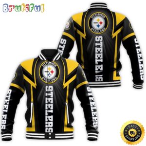 Pittsburgh Steelers NFL Style Baseball Jacket For Fans