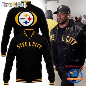 Pittsburgh Steelers NFL Style Baseball Jacket For Fans