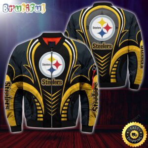 Pittsburgh Steelers NFL Style Bomber Jacket For Fans