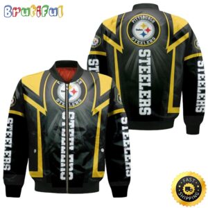 Pittsburgh Steelers NFL Style Bomber Jacket For Fans