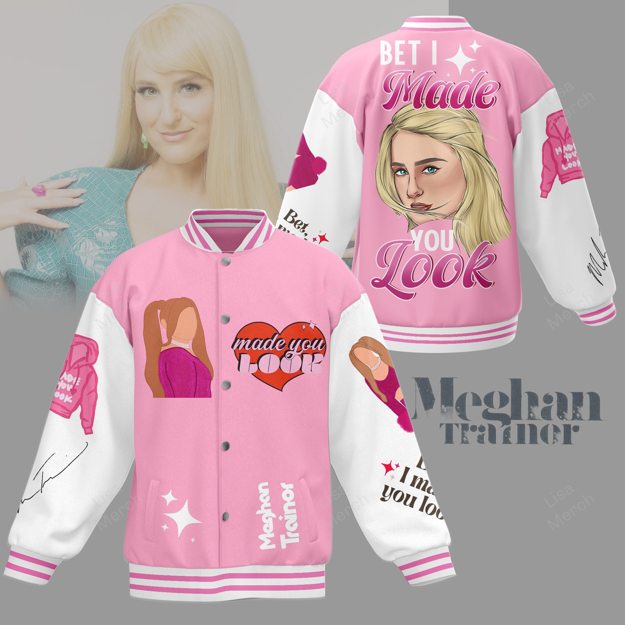 P!nk Music Style Baseball Jacket For Fans