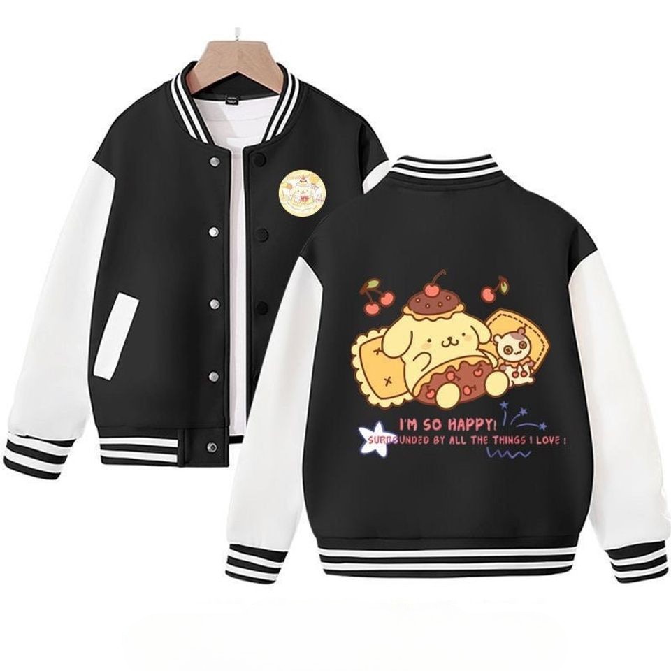 Pompompurin Cartoon Style Baseball Jacket For Fans
