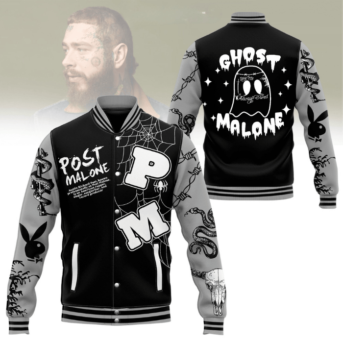 Post Malone Music Style Baseball Jacket For Fans