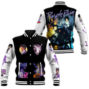 Prince Music Style Baseball Jacket For Fans