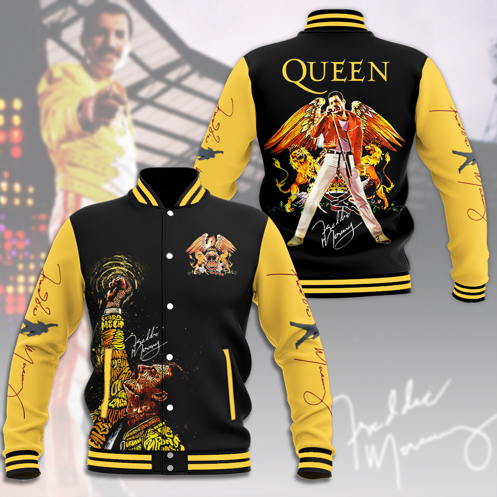 Queen Music Style Baseball Jacket For Fans
