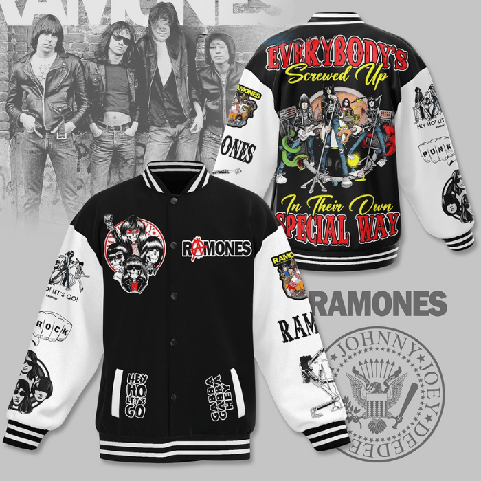 Ramones Music Style Baseball Jacket For Fans